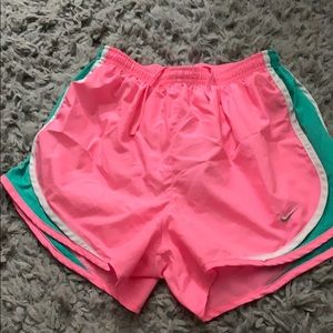 Pink nike shorts